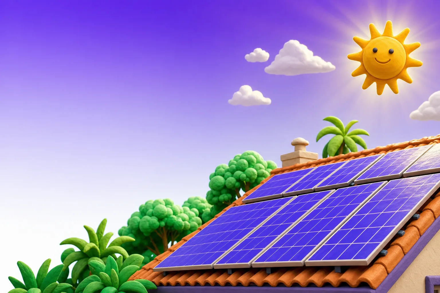 Clean, glossy solar panels on a sunny South-East Queensland rooftop
